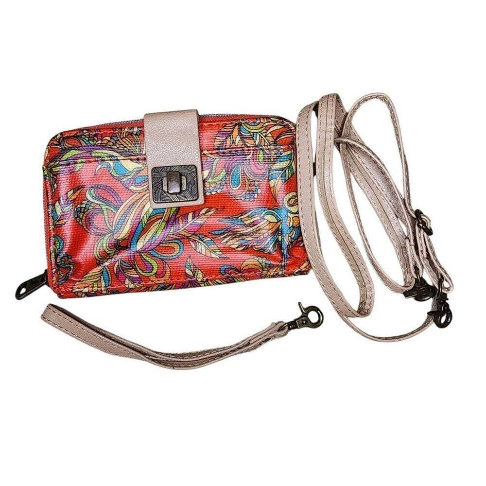 Sakroots Women Accessories, Flowers & Birds Artisan Crossbody Wristlet Wallet